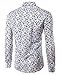 Mada Mens Slim Fit Shirts Checkered Long Sleeve Shirt