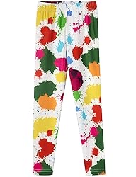 Noomelfish Girls Color Splash Printed Leggings Soft