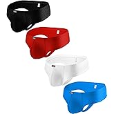 iKingsky Men's Cheeky Boxer Briefs Sexy Brazilian Back Mens Underwear Low Rise Stretch Mini Cheek Swimming Thong