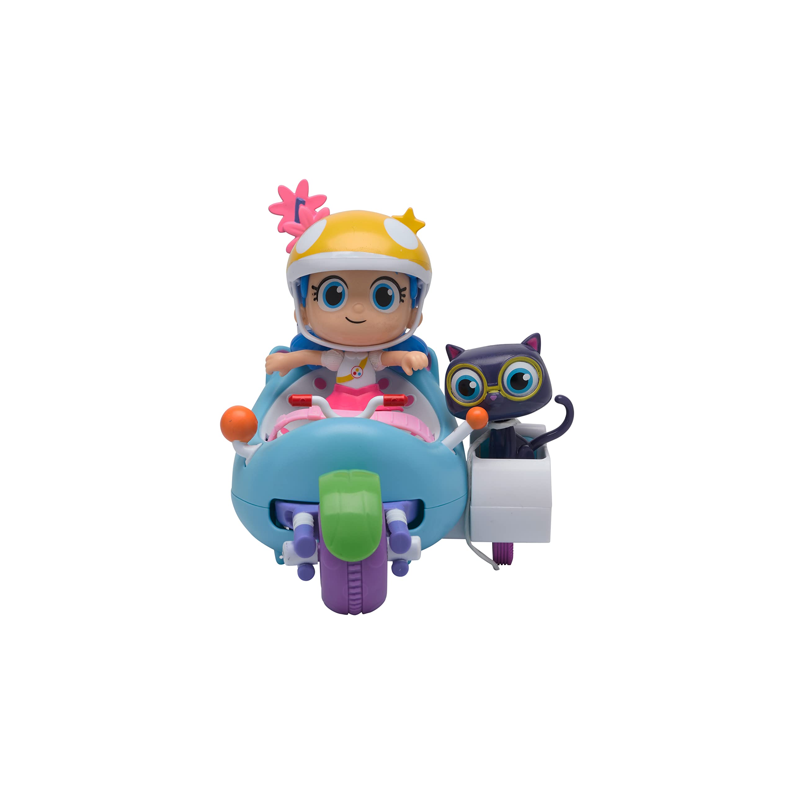 True and The Rainbow Kingdom Figurines - True's Strawberry Racer with True and Bartleby Cute Colourful Articulated Figures and Toy Race Car - Ages 3+, Blue