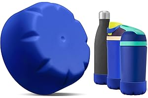 VIKIZUES Silicone Boot Compatible with Owala Kids Water Bottle 14/16 oz & S'well 17oz Water Bottle and More 12/17 oz Stainless Steel Water Bottles, Anti-Slip Bottom Protector Sleeve