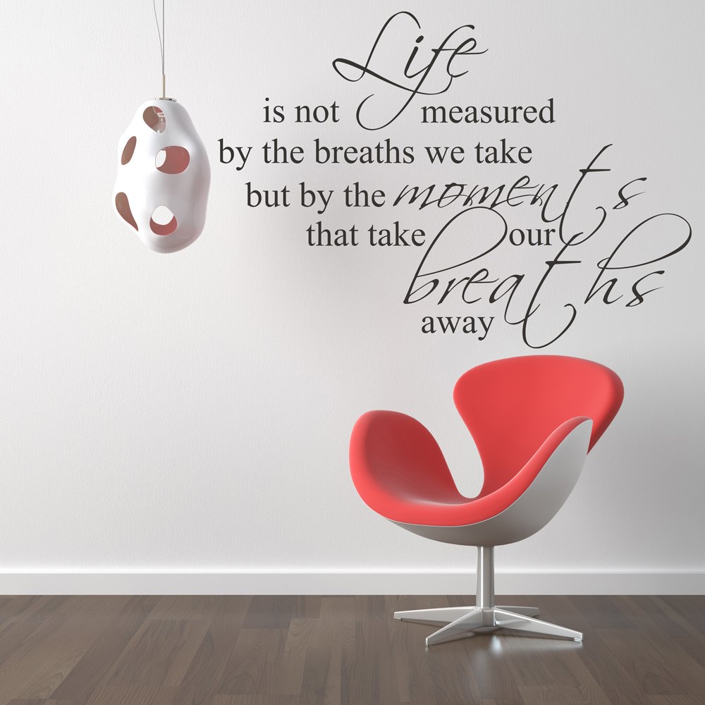 Best wall decals for the living room moments and breath quotes