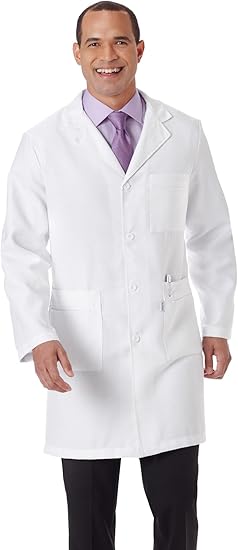 fleece lined lab coat