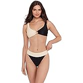 Steve Madden Womens Ring Front Swim Bralette Top