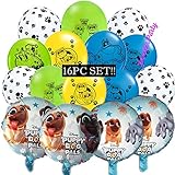 16PC Bone + Puppy Dog PALS PAW Print Party Supplies Decorations Balloon Balloons Favors Goody Bags Centerpiece