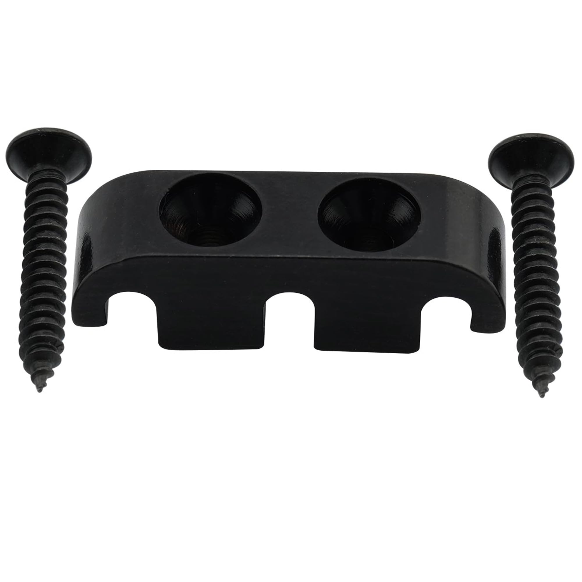 Musiclily Pro 25mm Brass Bass String Guide Retainer Tree for 5-String Electric Bass, Black