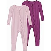 SUZEL Baby Viscose from Bamboo Footless Pajamas Boys Girls Zippy Pjs Sleep 'N Play Romper - 0-24 Months