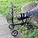 Knee Scooter All Terrain - Give Me Deluxe Medical Steerable Foldable Knee Walker for Broken Leg, Foot, Ankle Injuries Come with Orthopedic Seat Pad - Compact Crutches Alternative in Black