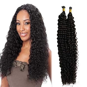 Amazon Com Remeehi Brazilian I Tip Hair Extensions Human Hair
