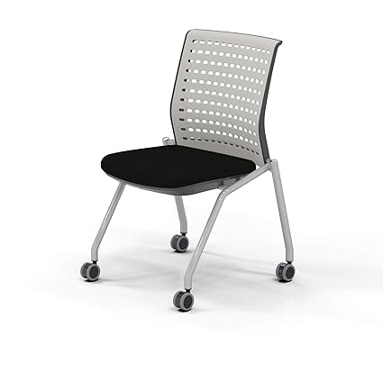 Amazon Com Mayline Kts2sgblk Thesis Training Chair No Arms