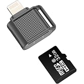 Lightning to Micro SD Card Reader for iPhone 14 13 12 11 Pro Max Adapter MFi Certified Digital Camera Photo Transfer TF Memory Storage Connector for iPad Flash Drive Stick Device Accessories