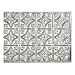 FASÄDE Traditional Style/Pattern 1 Decorative Vinyl Backsplash Panel in Crosshatch Silver (One 18