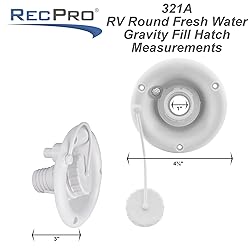 RecPro RV Round Fresh Water Gravity Fill Hatch