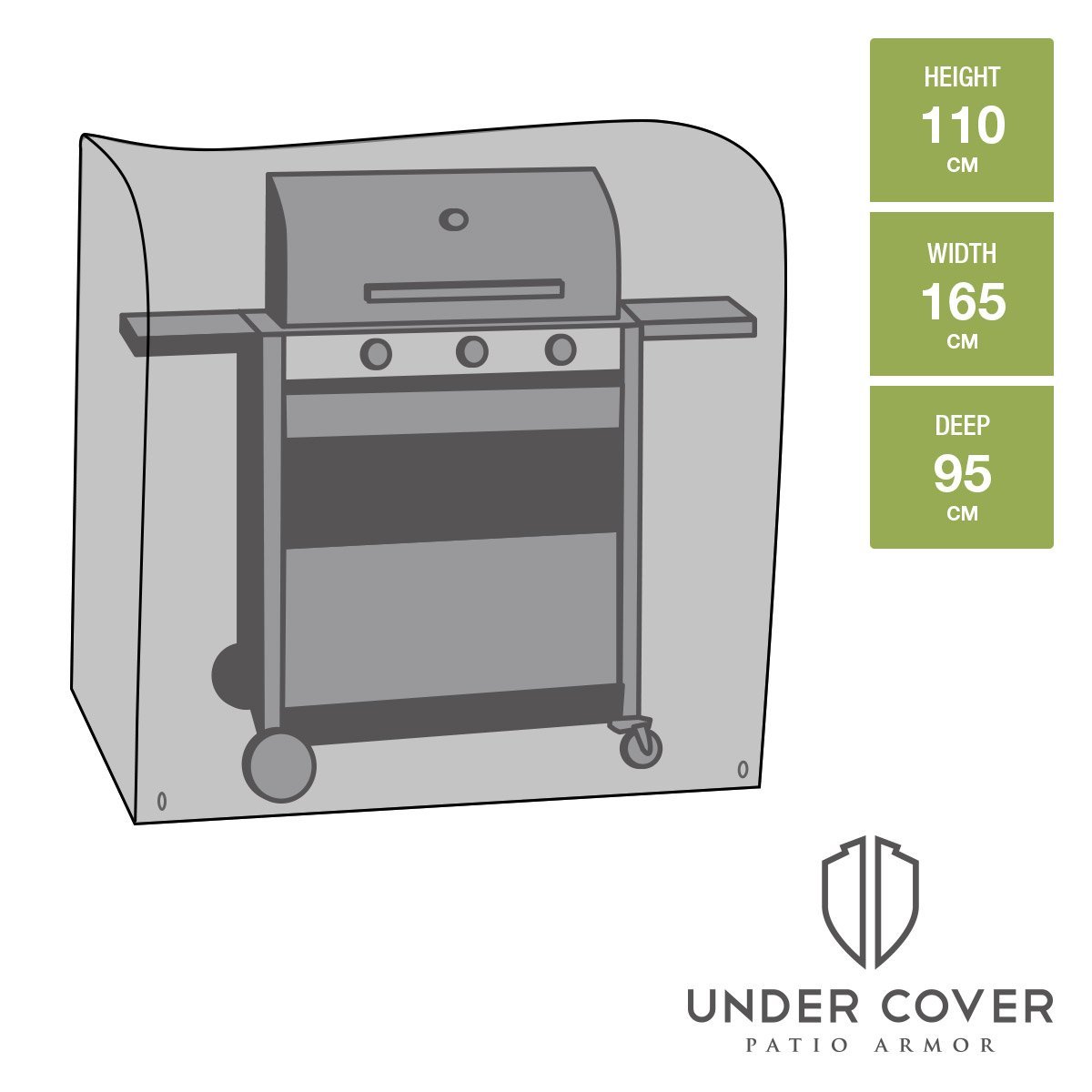 Garden BBQ Cover, Extra Large Strong and Durable, Premium High Grade