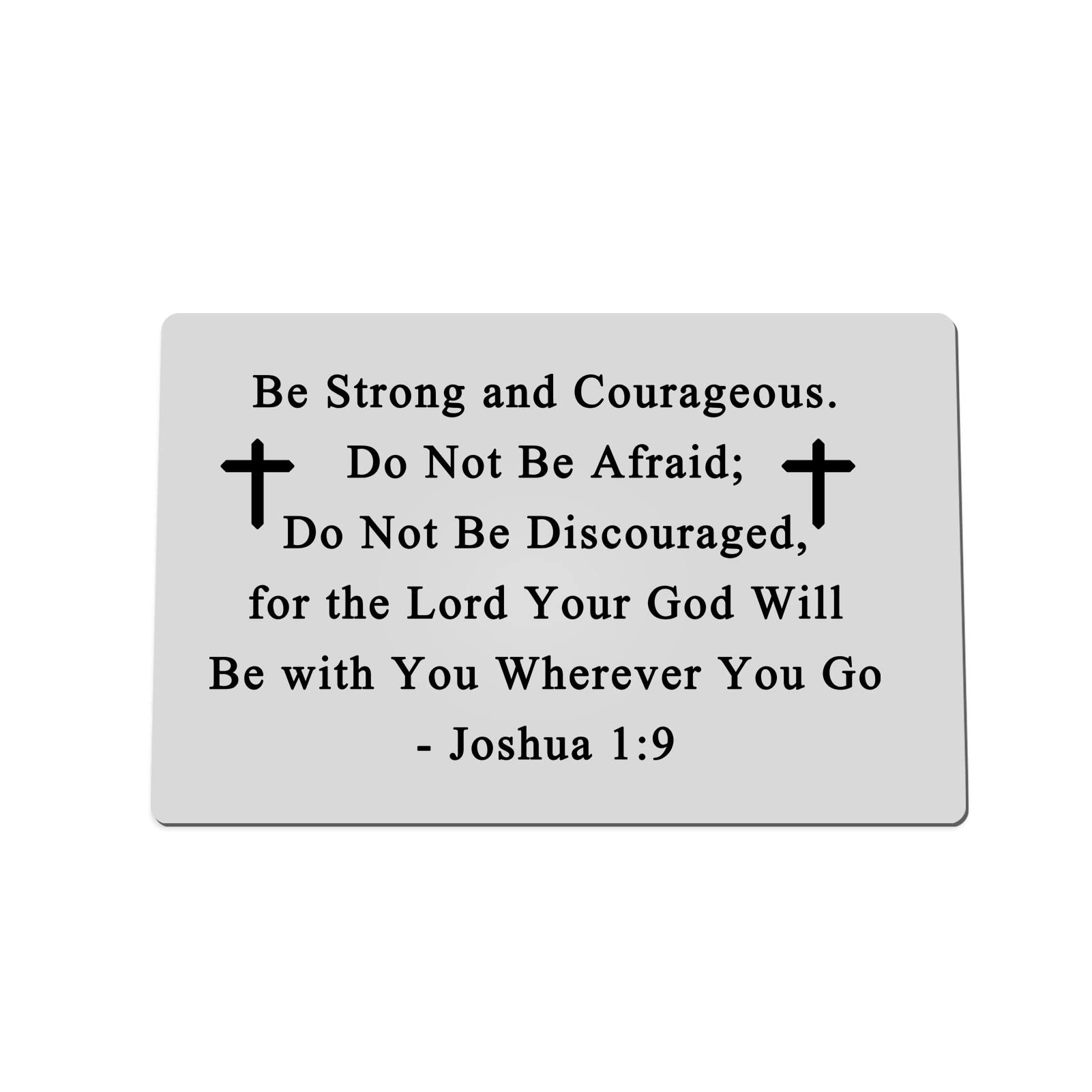 Christian Gifts for Men Religious Gifts Bible Verses Gifts Engraved Wallet Insert Card for Baptism Christmas Birthday Gifts Communion Gift Inspirational Religious Gifts for Men