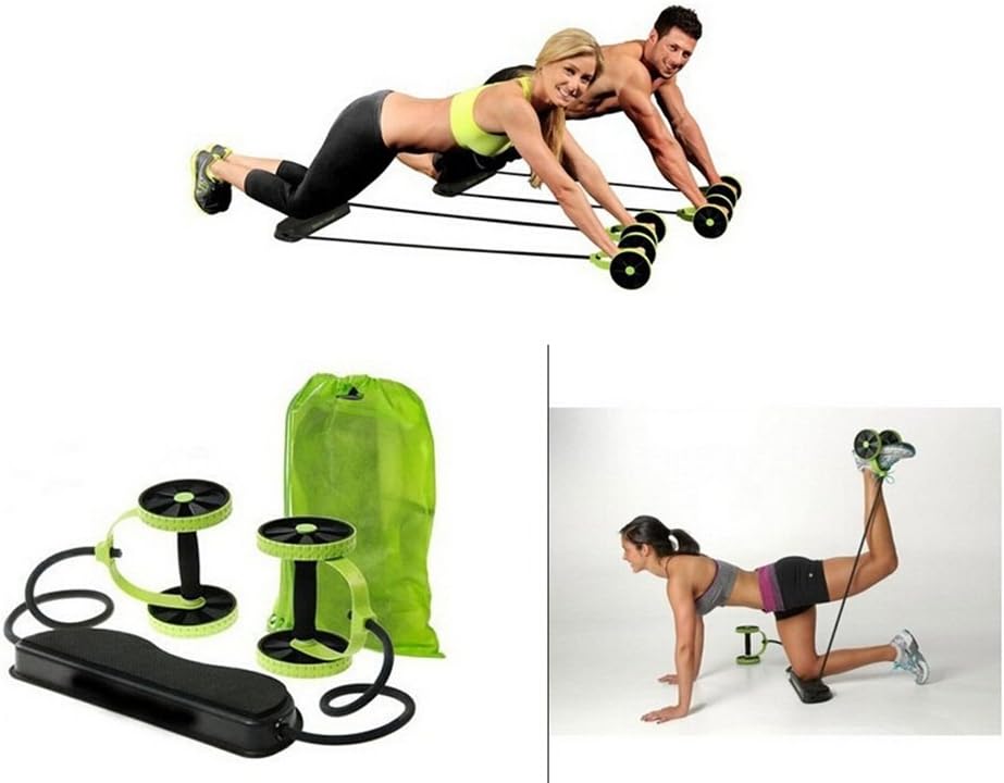 Green Ab Roller Multifunction Waist Equipment Home Fitnes
