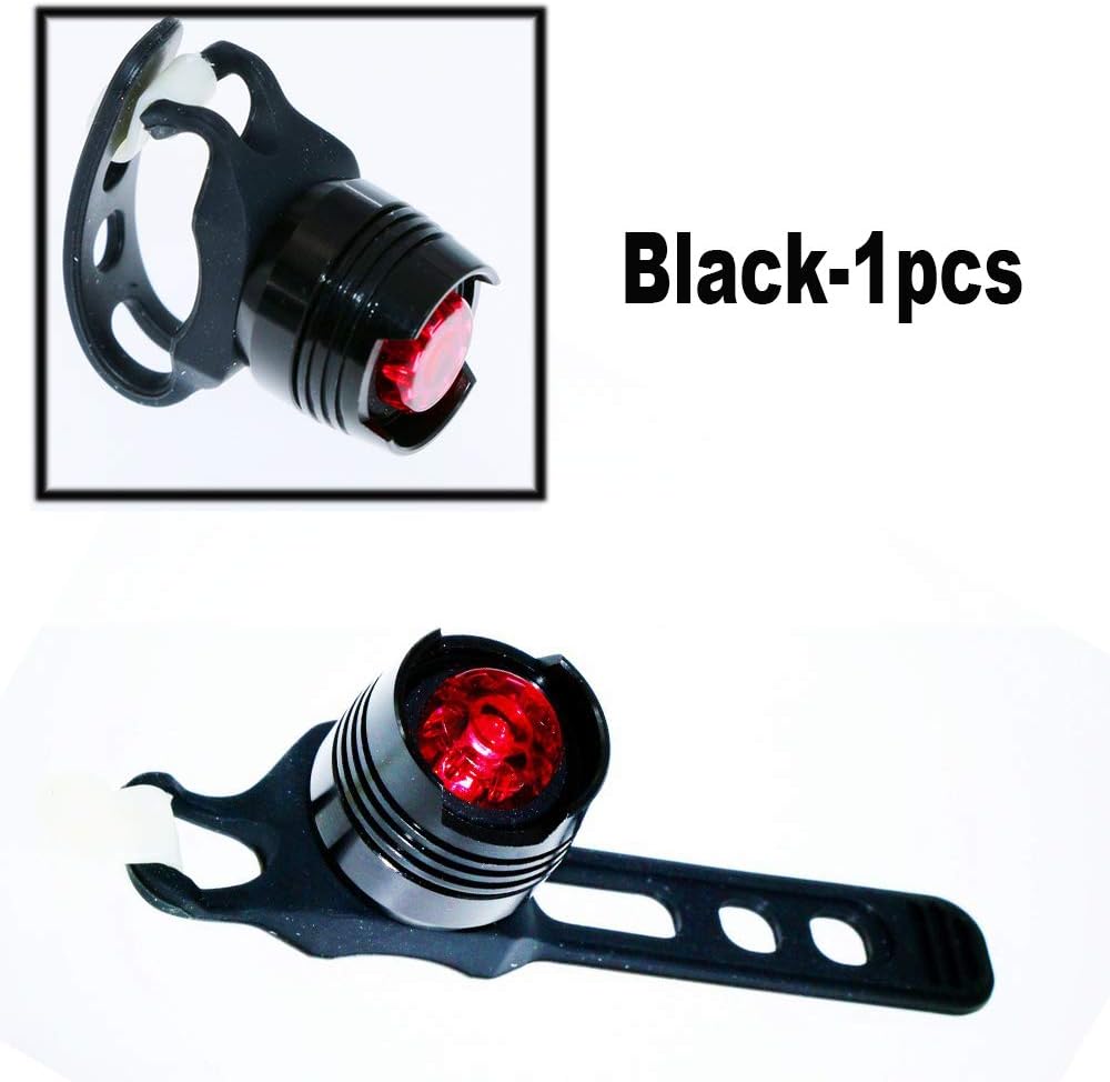Cyrusher Waterproof Rear Bike LED Tail Light Constant Setting Stark Bicycle tail Light Helmet Light Safety Warning Light Bicycle Accessories 1 Piece(Black)