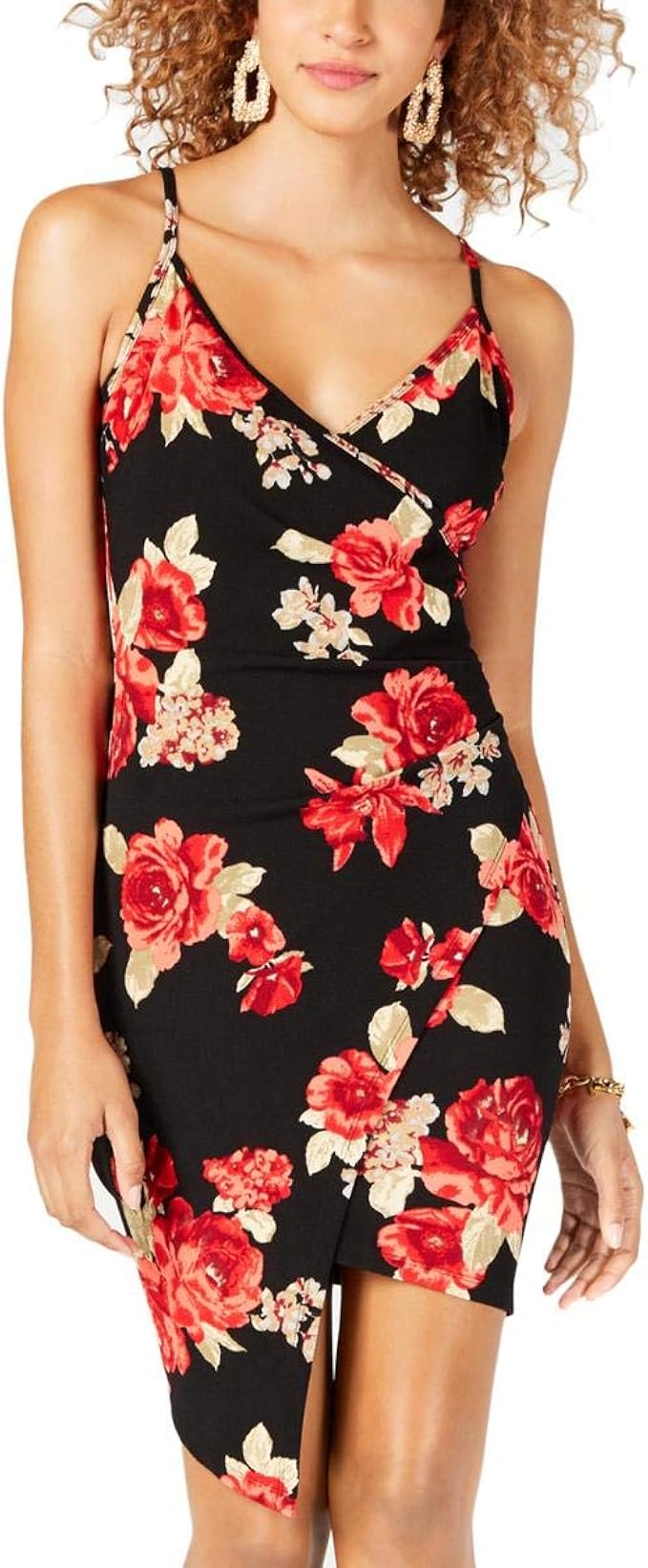wrap dress flower