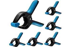 Spring Clamps 6pcs 4 Inch Backdrop Clamps Clips Plastic Heavy Duty Clamp Spring Clamp Small Clamps for DIY Crafts Photography