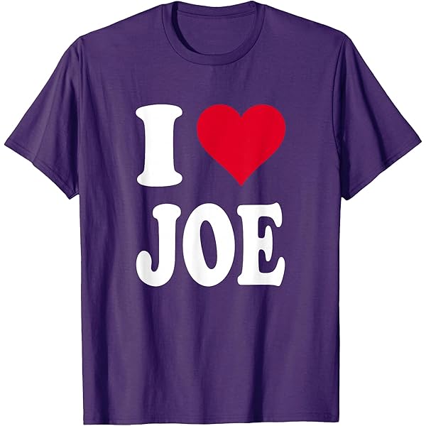 Amazon.com: I Love Joe T-Shirt - Heart T-Shirt : Clothing, Shoes