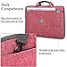 Brinch Multi-functional Suit Fabric Portable Laptop Carrying Bag for 15-15.6 Inch Laptop / Tablet / Macbook / Notebook - Light Pink
