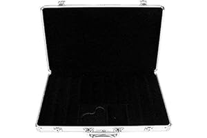 TRADEMARK POKER Trademark 650 Capacity Chip Case - Executive Aluminum Hard Side (Silver)