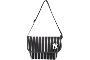 MLB Major League Baseball Yankees Shoulder Bag, Messenger Bag, Black, Yankees/Black, One Size
