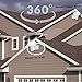 FIVESTAR Omnidirectional TV Antenna Amplifier 60 Miles HD 360 Degree Omnidirectional Digidome Reception Indoor/Attic/Outdoor Omnipro Antenna for VHF/UHF/FM Easy Installation Anti-UV Coating-White
