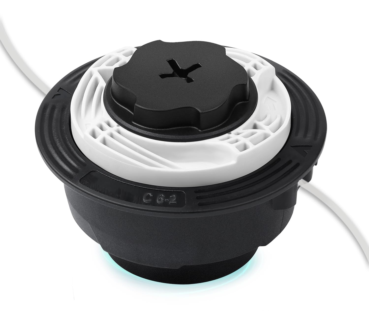 Autocut C6-2 Mower Head for Stihl Brush Cutter, JRISBO Line Head Replacement Part Compatible with STIHL FS38 FS40 FS45 FS50 FSE60 FSE71 FSE81 FSA60R FSA86R KM56 KM94 KM111 Brush Cutter