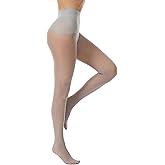 Frola Oil Shiny Stockings Pantyhose 360°Seamless Crotch High Waist Smooth Tights for Women