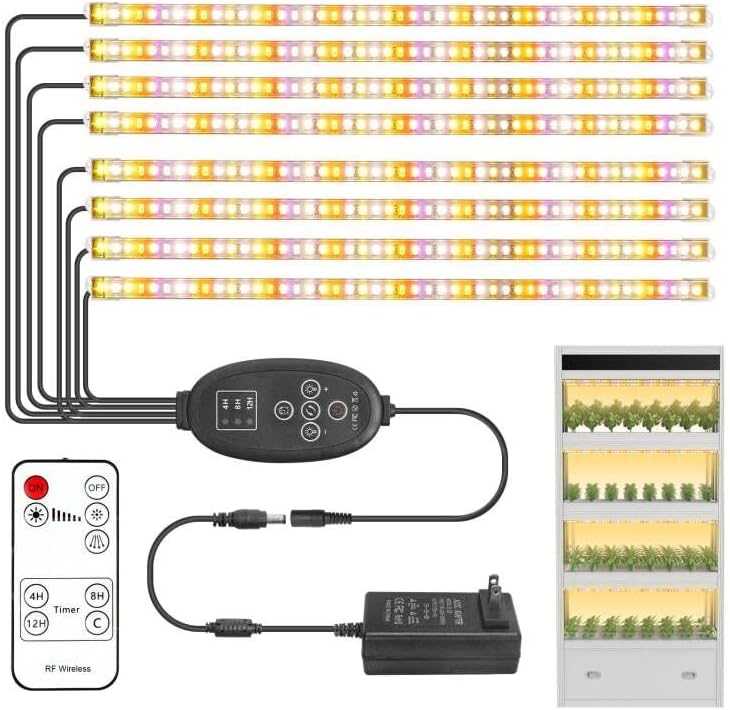 Plant Grow Lights Strip Full Spectrum Lights Grow Light with 4
