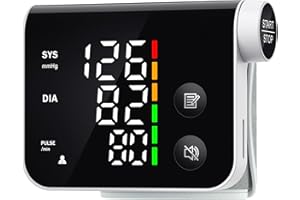 COVERICH Blood Pressure Monitor Wrist Automatic Digital Blood Pressure Machine LED Large Screen Display for Home Use 2 Users*120 Memory with Portable Storage Bag