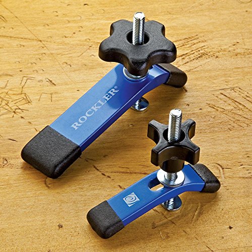 Mini Hold Down Clamps for Woodworking (3 ½” L x ¾” W) w/Rubber Tips