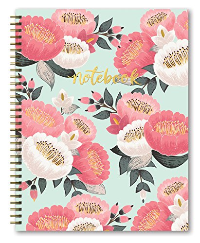 Studio oh! hardcover spiral notebook, 8.5" x 11", mint …
