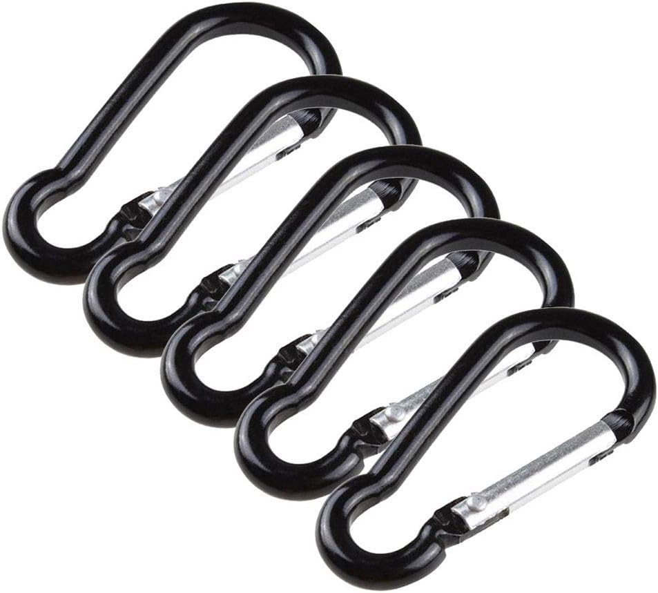 XIANGYANG 10 Pcs Carabiner Clips D-Ring Clip Aluminum Alloy Mountaineering Quick-Hanging Buckle Small Multifunctional Carabiner