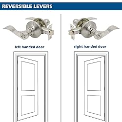 Gobrico Keyless Privacy Wave Door Lever Hardware