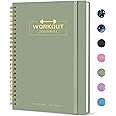 Fitness Workout Journal for Women & Men, A5(5.5" x 8.2") Workout Log Book Planner for Tracking, Progress, and Achieving Your Wellness Goals - Green