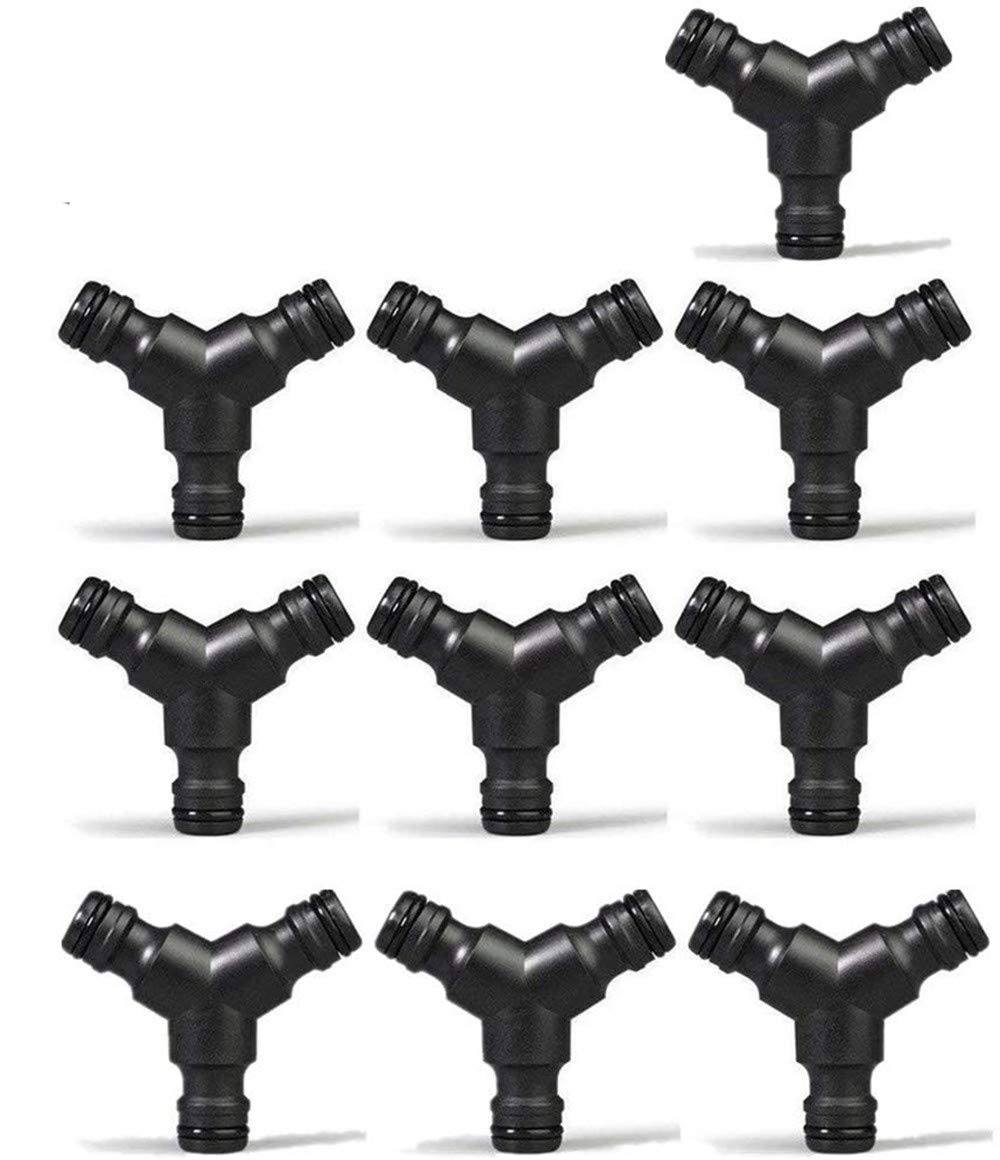 Voarge 10 Y-St¨¹ck Verbindungsst¨¹ck zur Schlauchabzweigung, Schlauchteiler Plastisch Hose Splitter (3 Way) Abzweig Verbinder Verbindungsst¨¹ck zur Schlauchabzweigung
