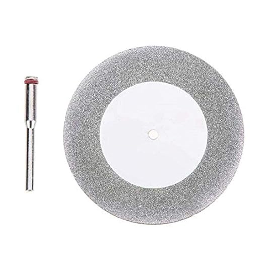 DIY Crafts Diamond Cutting Disc for Rotary Blade Mini Drill Tools Accessories (1pcs Diamond Cutting Disc+ Mandrel) (22mm + Mandrel)