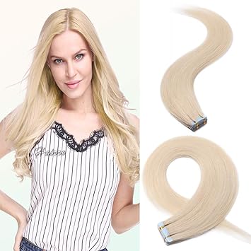 Amazon Com 14 Remy Tape In Human Hair Extensions 40pcs 80g 70
