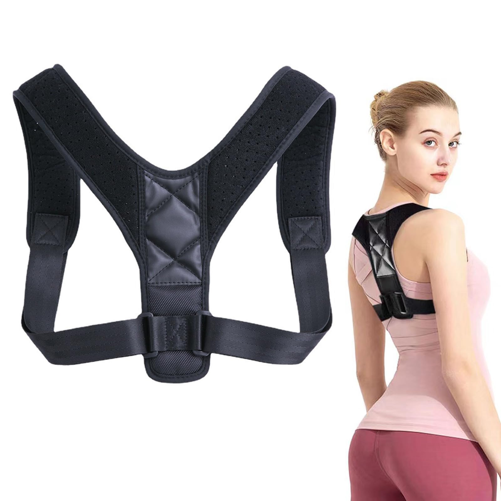 SCHUIWINNER One Piece Posture Correction Relieving Comfortable Posture Trainer Posture Correction Relieving Back Pain Back Support for Posture Corrector Back