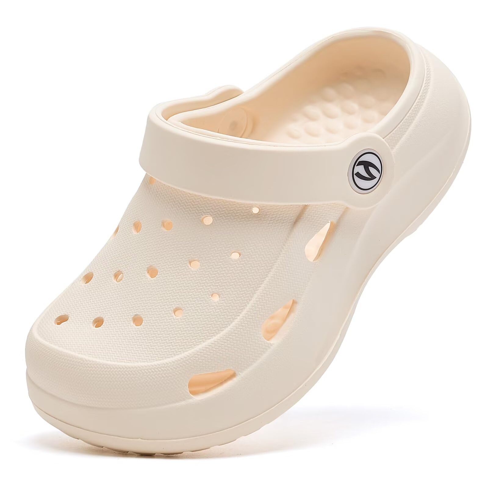 Photo 1 of ***(HEAVILY USED/ MINOR DAMAGE)***WOUEOI Toddler Garden Shoes Boys Girls Cartoon Slides Sandals Kids Clogs (A-Beige, 5 Toddler)  26