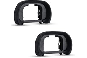 JJC 2-Pack FDA-EP18 Eyecup Eyepiece Eye Cup for Sony A7 A7II A7III A7R A7RII A7RIII A7RIV A7S A7SII A9 A99II A58 for Sony A7 A7 II A7 III A7R A7R II A7R III A7R IV A7S A7S II A99 II A58 Camera