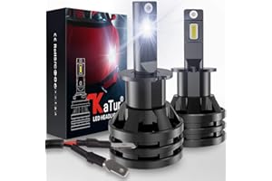 KaTur H3 Led Headlight Bulbs Mini Design Upgraded LED Chips Extremely Bright 12000 Lumens Waterproof All-in-One LED Headlight
