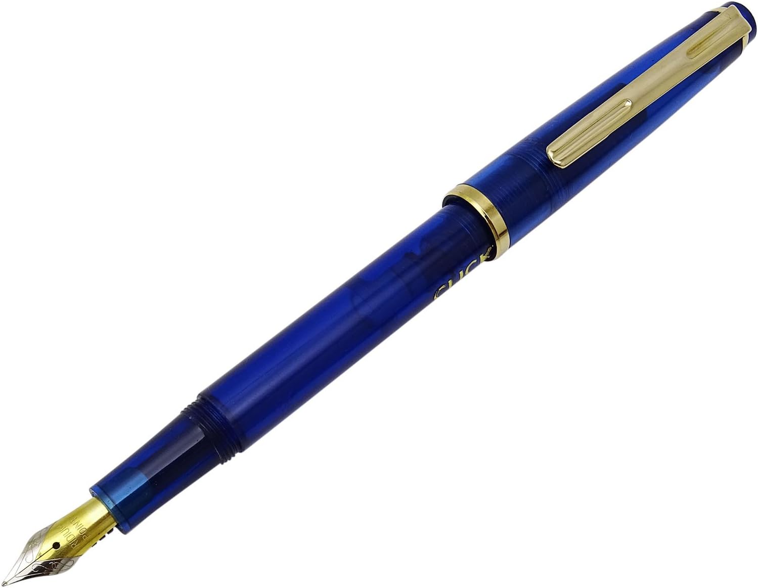 CLICK Majestic Iridium Nib Piston Fill Fountain Pen Iridium Nib - Blue