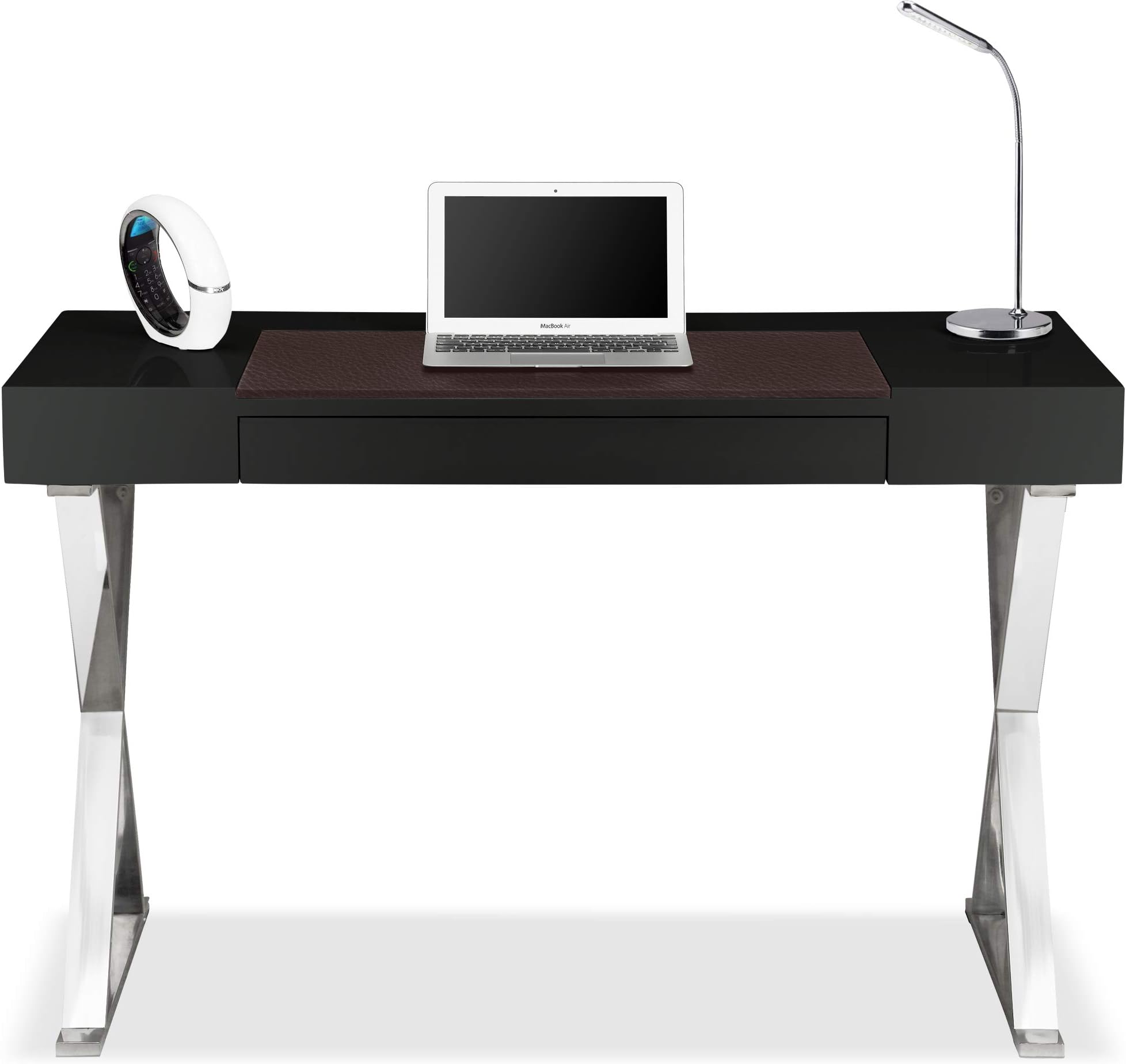 Centurion Supports ADONIS Black Gloss Finish Home Office Computer Desk