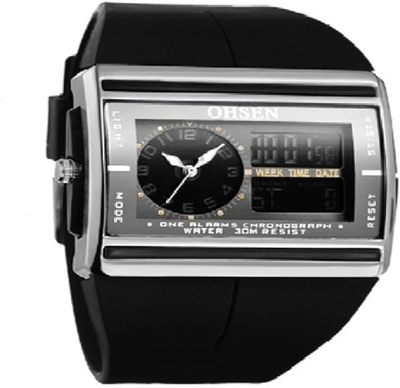 Amazon Ohsen メンズ 腕時計 アナログデジタル マルチ表示機能 メンズ腕時計 腕時計 通販