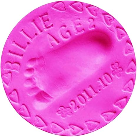 Amazon Co Jp Perfeclan 手形足型 産声 ベビーハンド プリント フットプリント 指紋粘土 記念品 出産祝い ギフト メモリアル 12色 ローズレッド ホビー