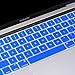 ProElife Premium Ultra Thin Silicone Keyboard Protector Cover Skin for MacBook Pro with Touch Bar 13-inch 15-inch (Model A1706, A1707, A1989, A1990, A2159) (2016 2017 2018 2019 Released) (Blue)