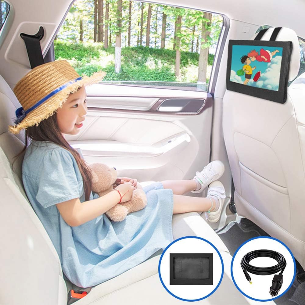 Amazon Qkk ポータブルdvdプレーヤー 14インチ超大画面 車載ケース付き 1280 800高画質 5時間超長再生 リージョンフリー Cprm Sd Av Usb対応 270度回転 三つ給電式 車載dvdプレイヤー 3年保証 ブルー Qkk ポータブルdvdプレーヤー